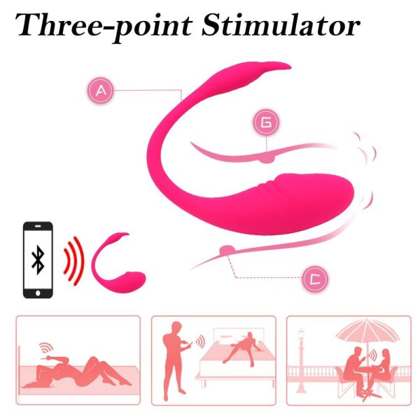Small Tadpole Phone APP Bluetooth Wireless Jump Egg Vibrator