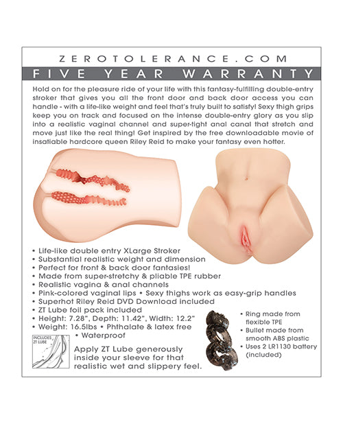 Zero Tolerance Riley Reid Body Stroker
