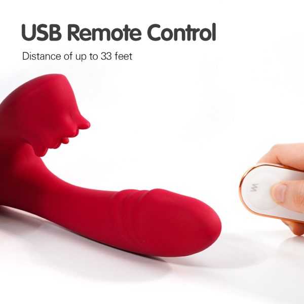 Forest Rain Remote Control Clitoral Licking Vibrator