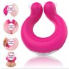Double Head Vibrating Cock Ring Vagina Breasts Stimulating