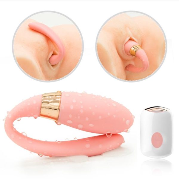 Wireless C Type Vibrator Dual Motors We-vibe G-spot Clitoris Massager