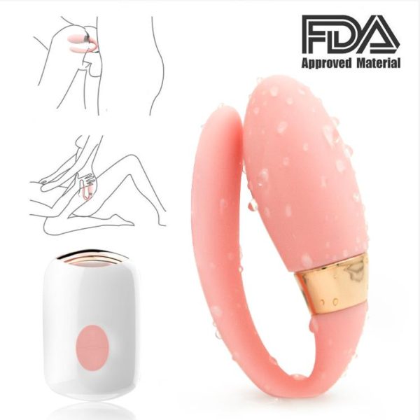 Wireless C Type Vibrator Dual Motors We-vibe G-spot Clitoris Massager