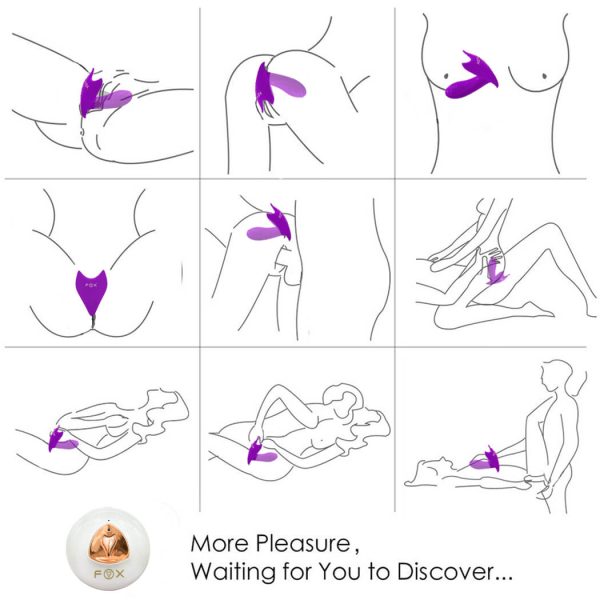 FOX Dildo Vibrator Remote Control Massage Fox Vibrator