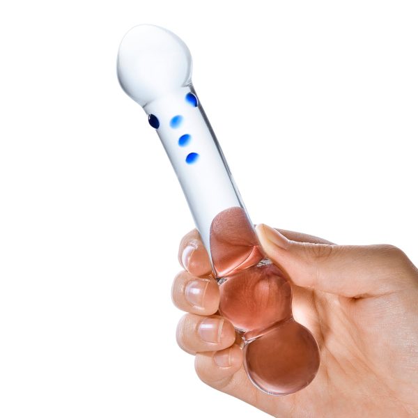 6 Curved G-spot Nubbed Dildo