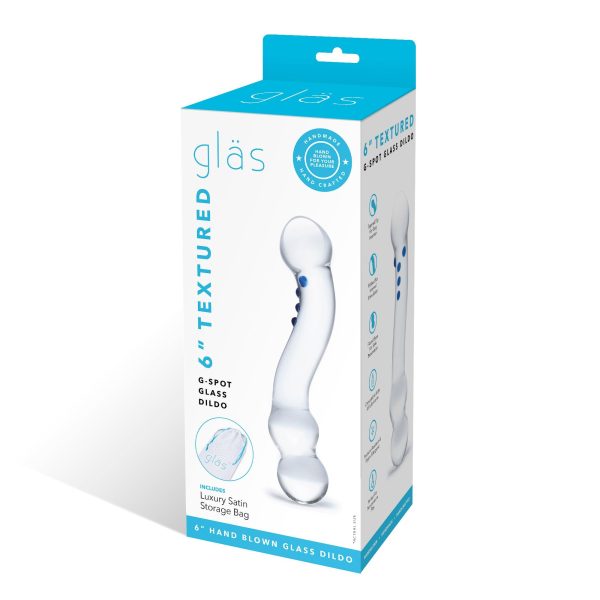 6 Curved G-spot Nubbed Dildo