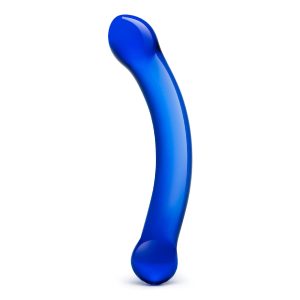 6 Curved G-spot Blue Dildo