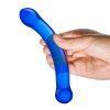 6 Curved G-spot Blue Dildo