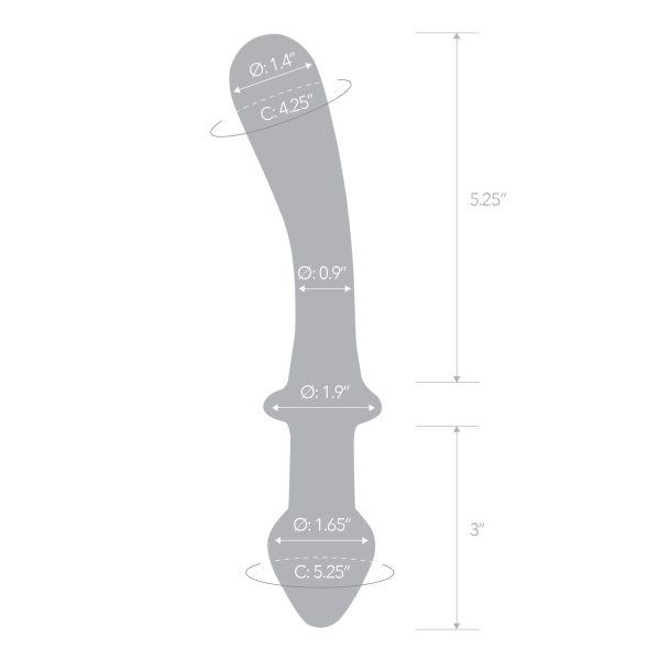 9 Classic Curved Dual-Ended Dildo
