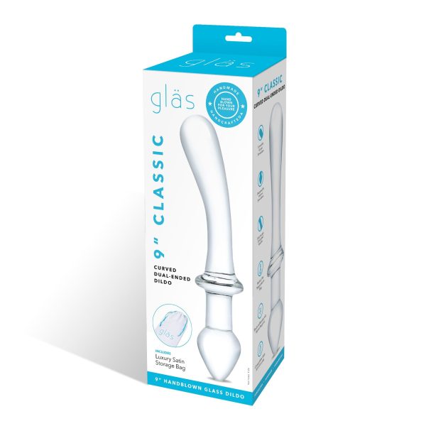 9 Classic Curved Dual-Ended Dildo