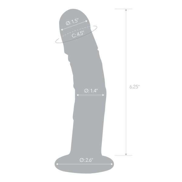 7 Curved Realistic Dildo with Veins