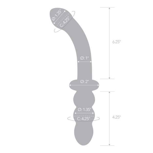 12 Double Ended Dildo With Anal Beads