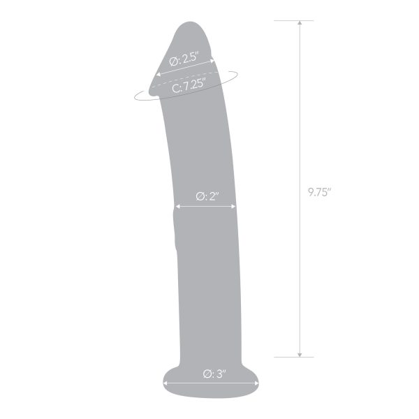 12 Veiny Dildo With Flat Base