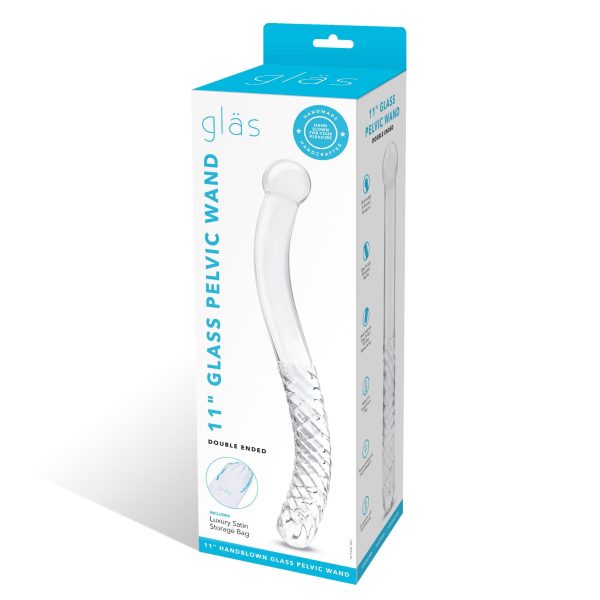 11 Pelvic Wand Curved Double Ended Dildo