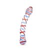 7.5 Striped Double Ended Glass Dildo