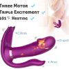 Remote Vibrator Heating Clitoris Dildo For Women