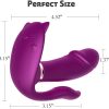 Remote Vibrator Heating Clitoris Dildo For Women