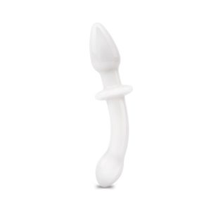 7 Double Ended White Butt Plug