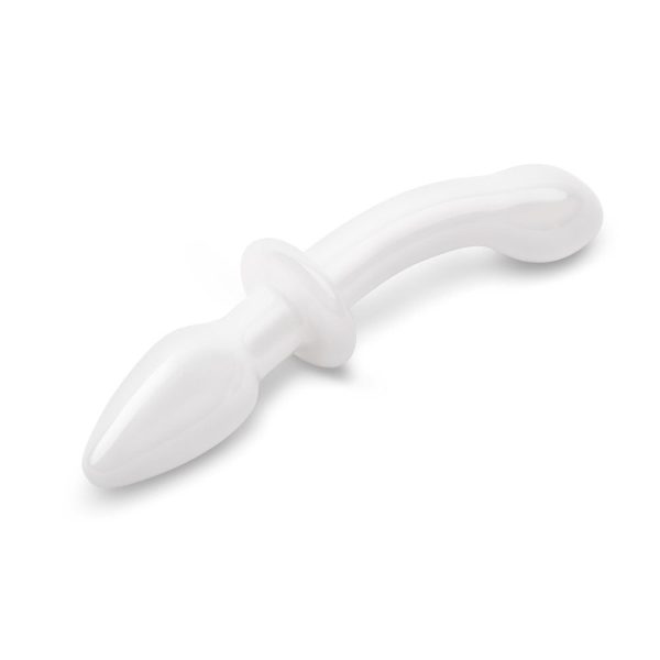 7 Double Ended White Butt Plug