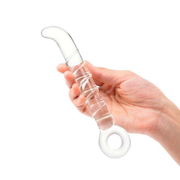 7 Slim Swirly Dildo with G-Spot Tip