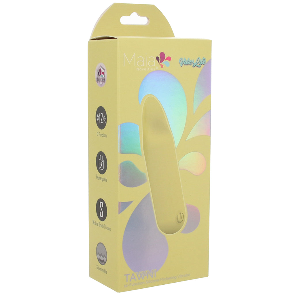 Tawni Silicone Flickering Bullet Vibe in Yellow