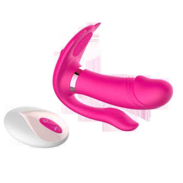 Remote Vibrator Heating Clitoris Dildo For Women