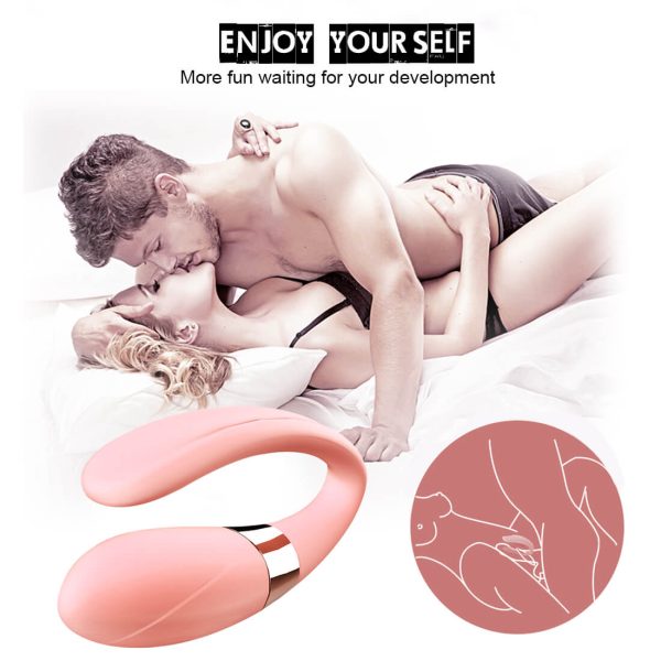 Wireless C Type Vibrator Dual Motors We-vibe G-spot Clitoris Massager