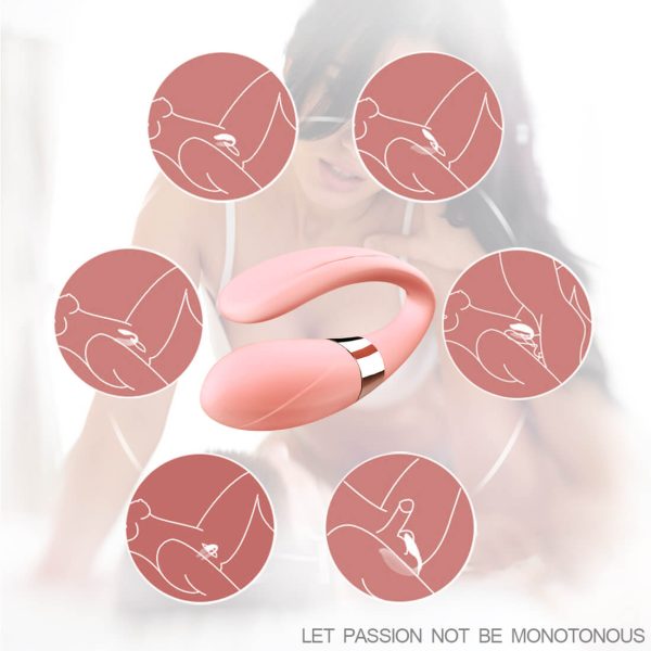 Wireless C Type Vibrator Dual Motors We-vibe G-spot Clitoris Massager