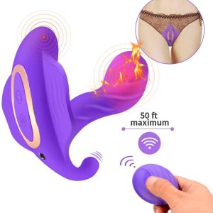 Soft Butterfly Strap on Vibrator Wireless Wearable Massager
