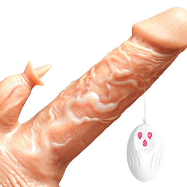D008- (7.2'')Male torso TPE Shemale Auto Vibrating Dildo cheap sex toy 100% Genuine